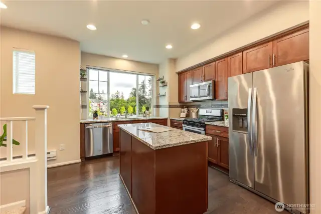 Lovely chefs' kitchen.