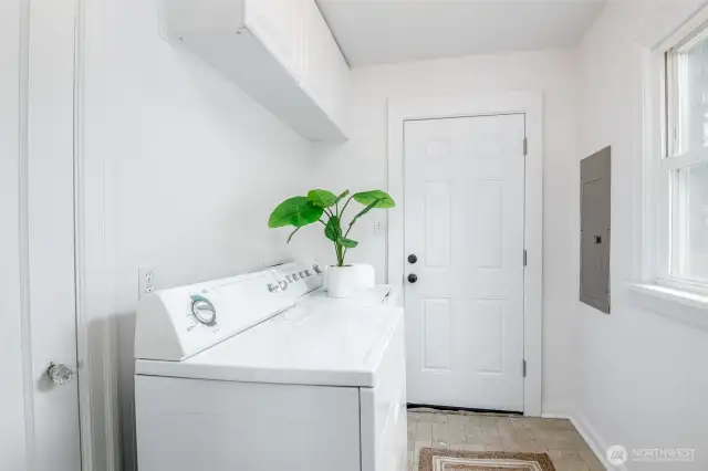 Enjoy the convenience of a laundry room just steps from the kitchen.