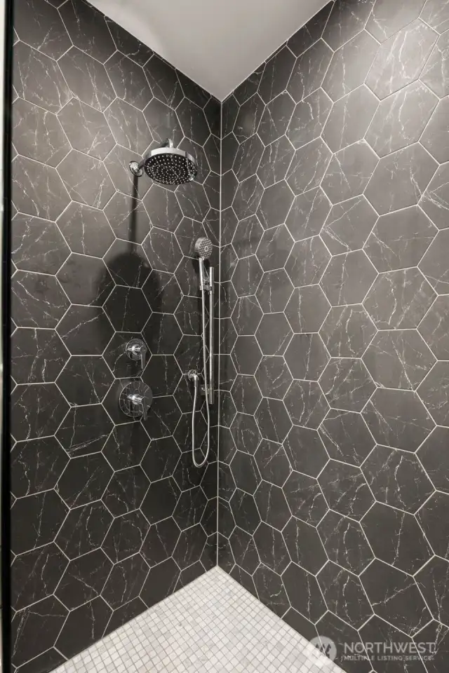 Designer Tile Shower Treatment.