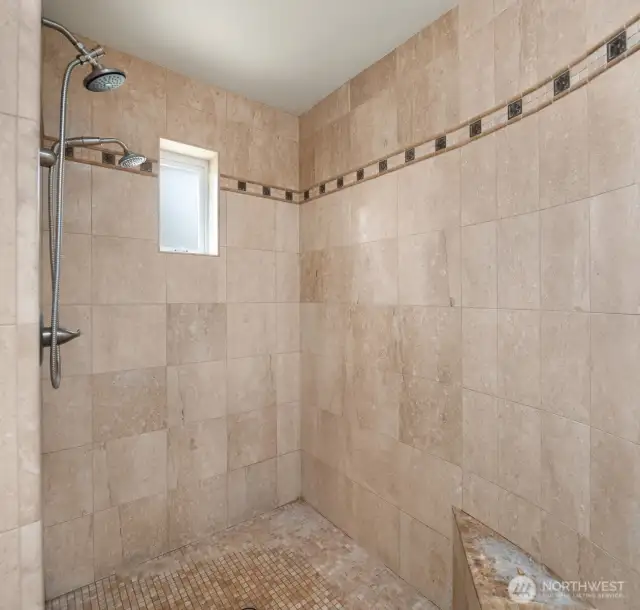 2nd floor primary bath walk-in shower