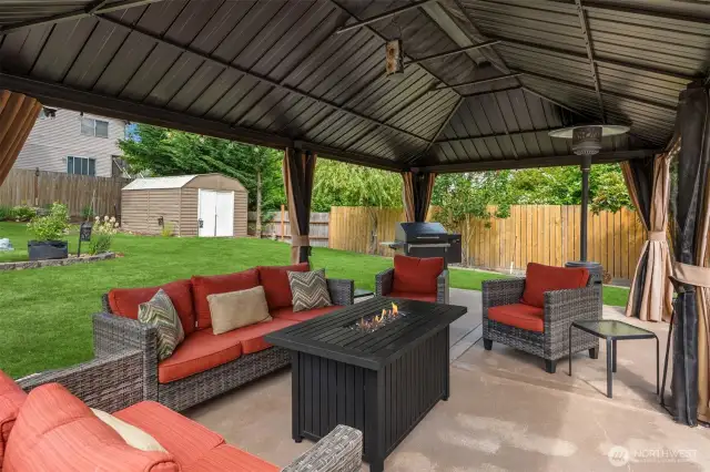 Beautiful covered space to relax and grill