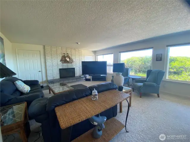 Wider angle of living room