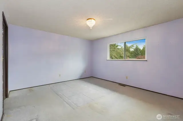 Primary bedroom on main level.