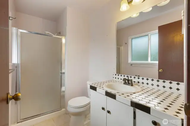 3/4 private bath off primary bedroom.