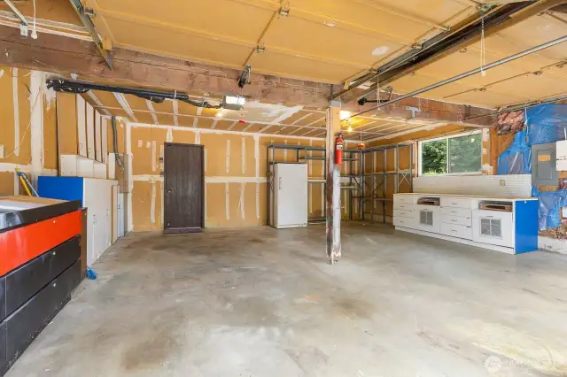 2 car attached garage