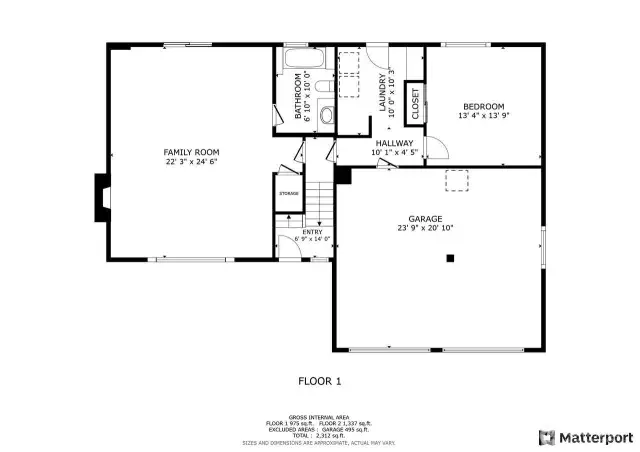 Floor plan lower level