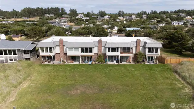 Back of condo building