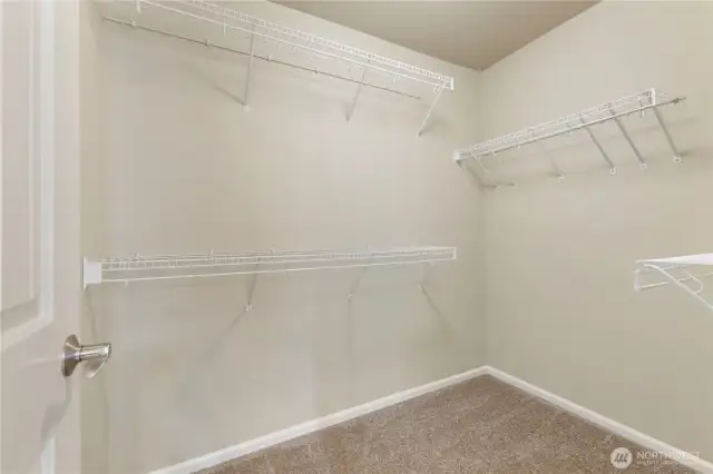 Large walk in closet.