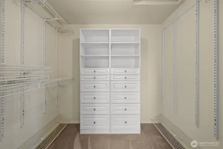 Master closet.
