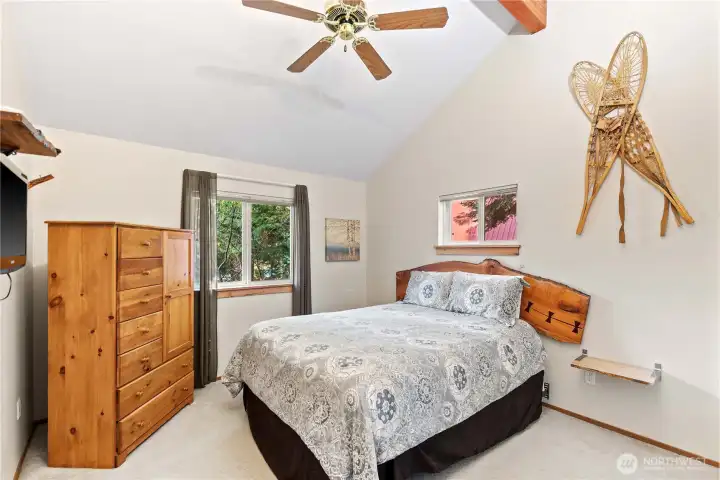 Main Floor Bedroom, Vaulted Ceiling