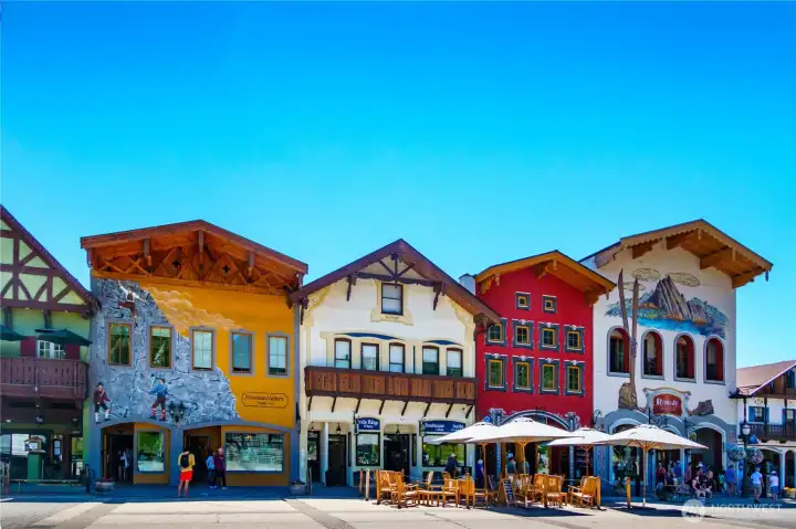 16 miles to the town of Leavenworth