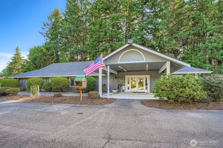 Community clubhouse with huge open rooms and large kitchen for special events and daily entertainment.