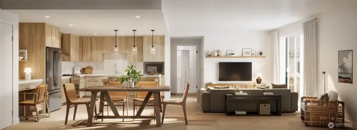 Photos, renderings, artist illustrations and plans may represent the community, amenities, or units. Actual features may vary.