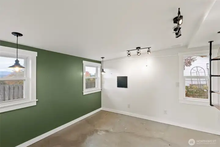 Studio space off patio