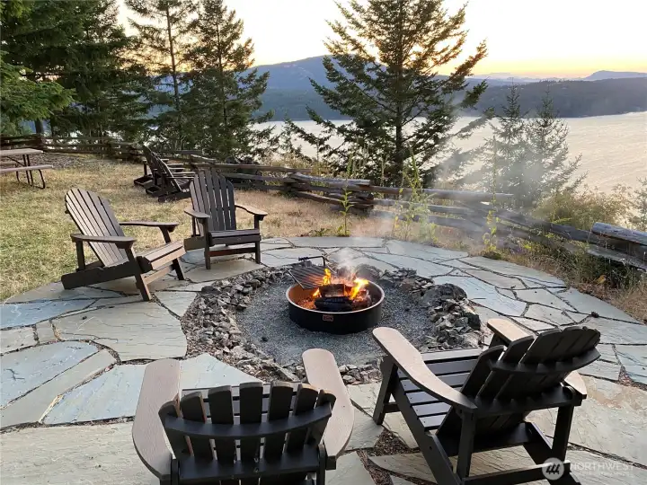 Adjacent parcel includes the best NW outdoor entertaining area and overlooks East Sound, Turtleback Mountain and the Canada beyond.