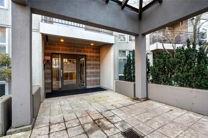 Building front entrance