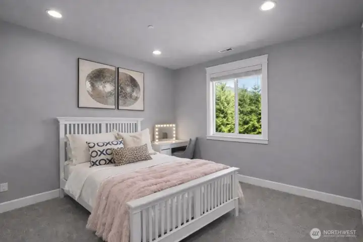 Bedroom #3 with an attached Jack and Jill bath.