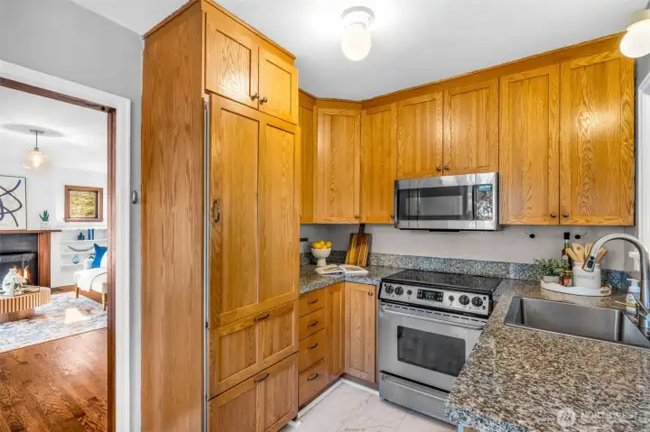 Integrated Subzero fridge.