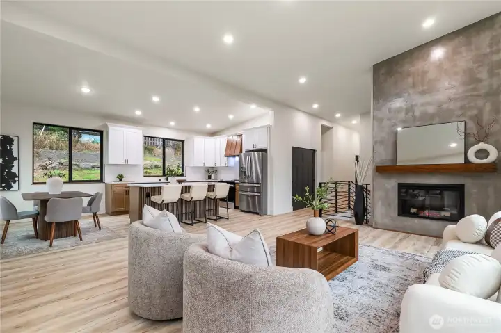 Cozy electric fireplace