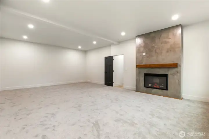 Large rec room downstairs