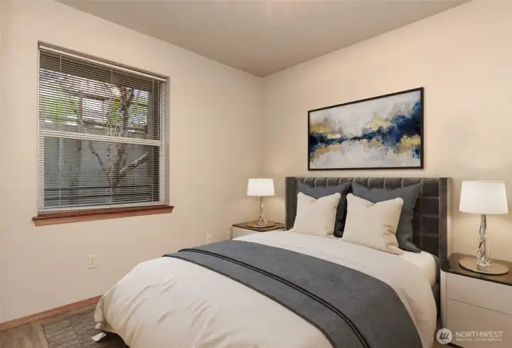 The second bedroom is perfect for guests!