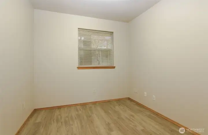 The third bedroom does not have a closet.  Office?  Craft room? Temporary guest room?