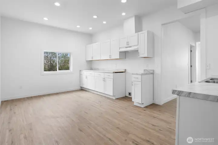 Appliances are installed and included.