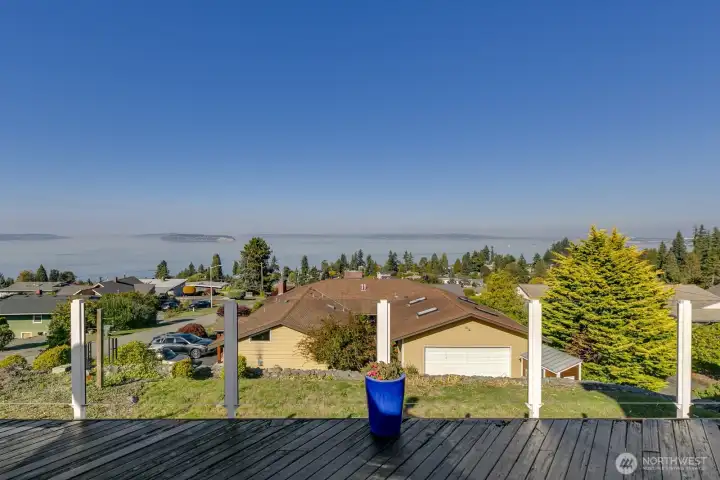 view looking north