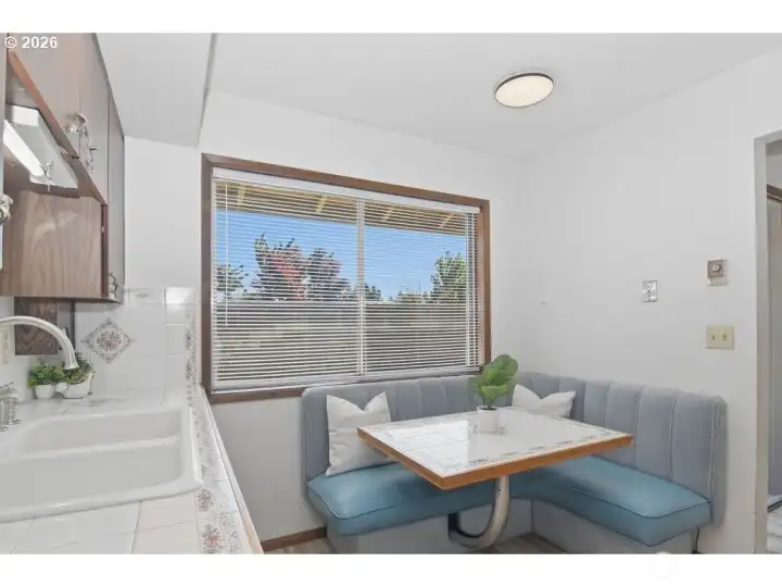 Kitchen with eating nook.