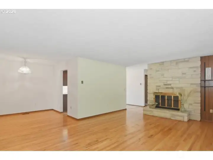 Living room and dining room.