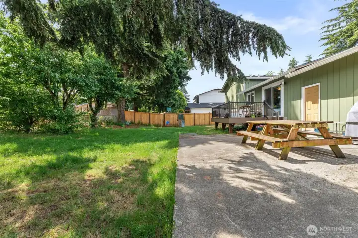 This spacious yard offers endless possibilities to create the outdoor lifestyle you've been dreaming of This spacious yard offers endless possibilities to create the outdoor lifestyle you've been dreaming of