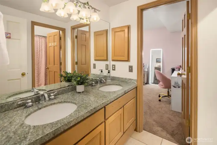 Lower level living suite bathroom Lower level living suite bathroom