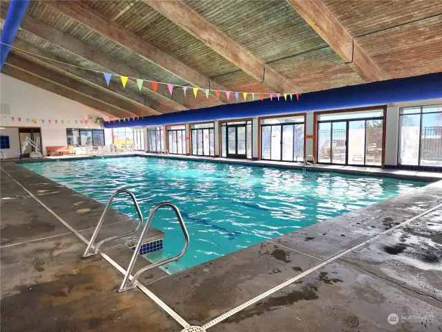 Heated indoor pool open year round