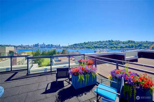 One of the best views in Seattle from the coveted Regata condominiums in Wallingford.