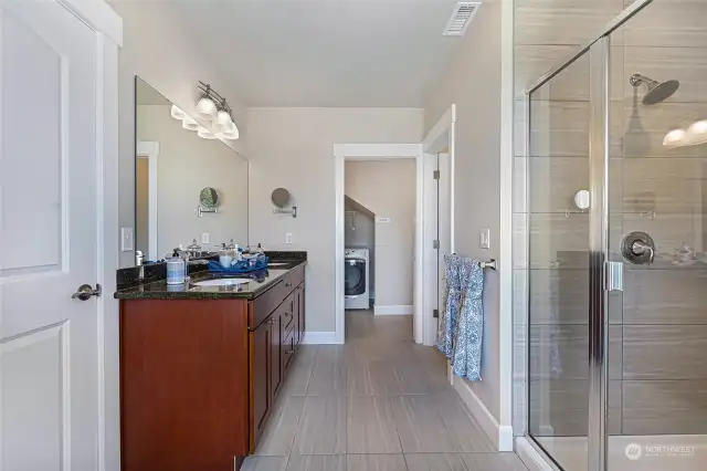 Primary bath with additional laundry room