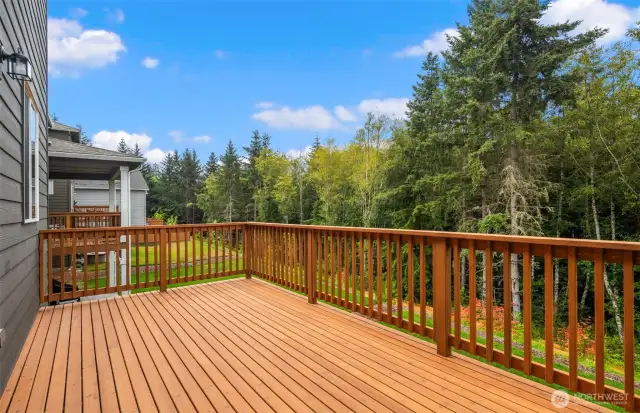Deck that overlooks North Kitsap Heritage Park
