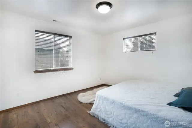 Bedroom 1, top of stairs on left side of house.
