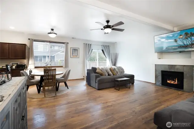 Beautiful LVP flooring throughout. Gas fireplace.