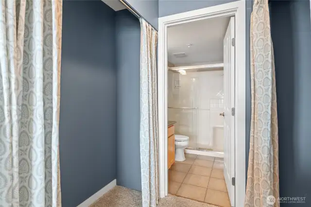 Ensuite / primary bathroom and closet
