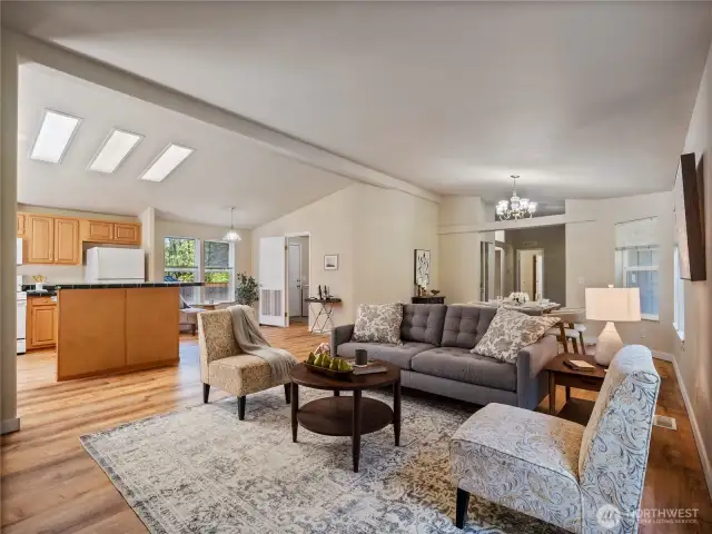 This home has a lovely open concept floorplan.