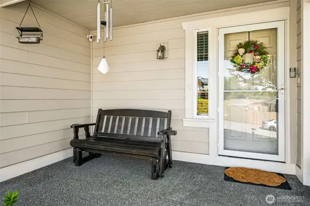 Front porch view, just beautiful and welcoming.