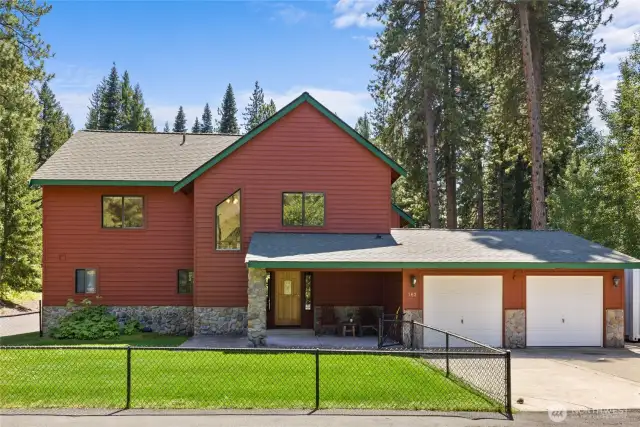 Main house offers 3 bedrooms.