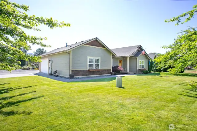 Large front yard