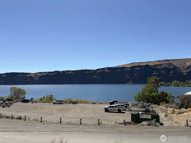 View from the property, just above the boat launch