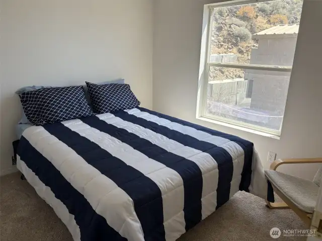 Guest bedroom number 1, with a view of the river