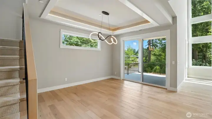 Dine in, or eat out...on the covered deck!