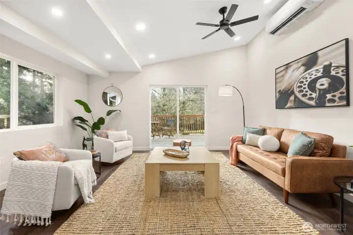 View of livingroom form the kitchen