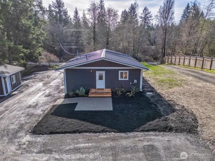 RV pad and circular drive way