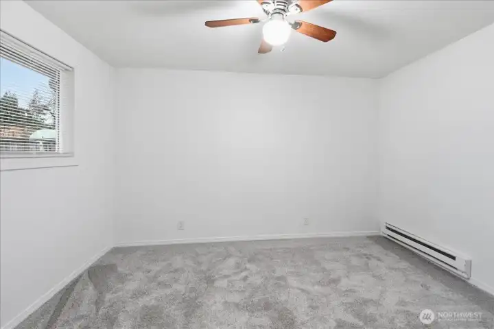 This is the primary bedroom.  All 3 bedrooms have new carpeting.