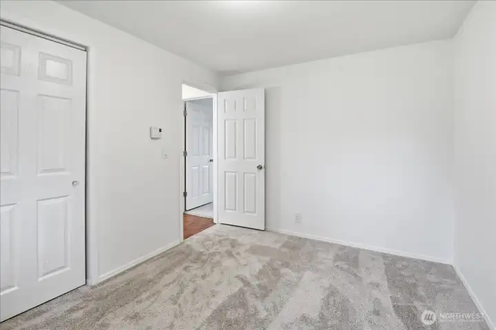 This is another view of the third bedroom.